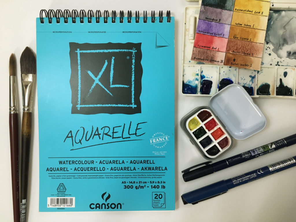 Paper Review: Canson XL 140lb(300gsm) Watercolor Paper – Watercolor Gypsy